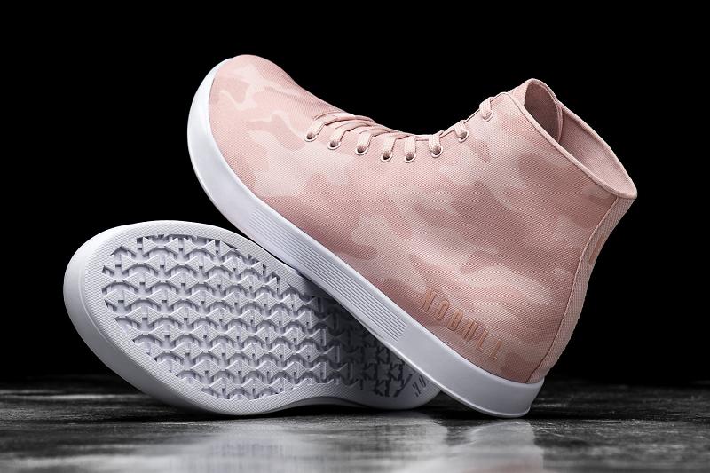 Rose / Camo Nobull High-Top Rose Camo Canvas Women's Trainers | CA E2127B